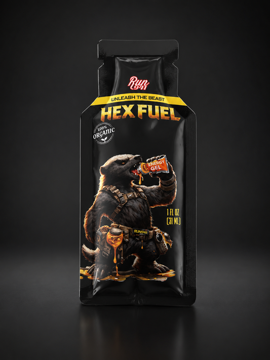 HEX FUEL 1 oz Honey Energy Gel – 12-Pack for $20