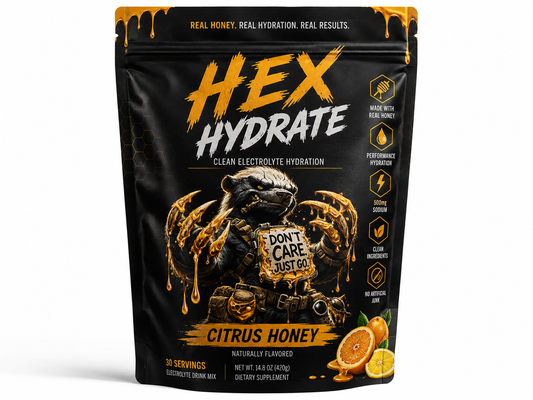 Citrus Honey: HEX HYDRATE – Citrus Honey Electrolyte Drink Mix (30 Servings)
