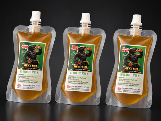HEX FUEL 3 oz Honey Energy Gel – 4-Pack for $20